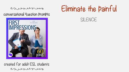 First Impressions ADULT ESL Speaking Topics