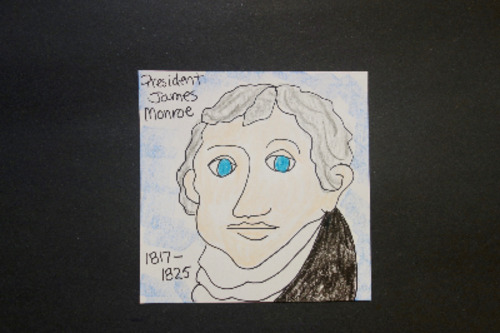Preview of Let's Draw USA President James Monroe!
