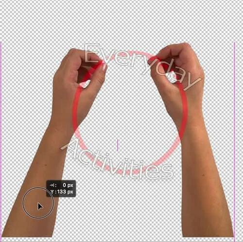 Stock Photo Child Hands Open Resting Right and Left Transparent Background
