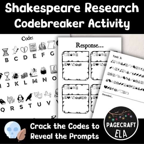 William Shakespeare Creative Codebreaker for a Cryptogram Research Project