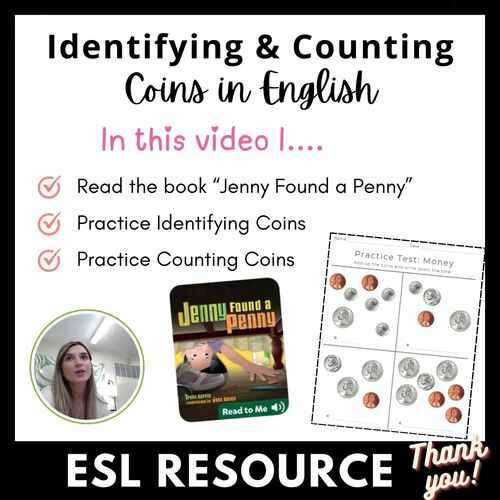 Preview of Identifying & Counting Coins Video