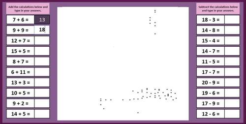 Digital Pixel Art NO PREP Frog Addition and Subtraction to 20 | TPT