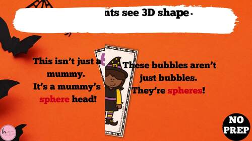 Halloween 3D Shapes Write the Room : 3D Shapes Geometry : Halloween Math