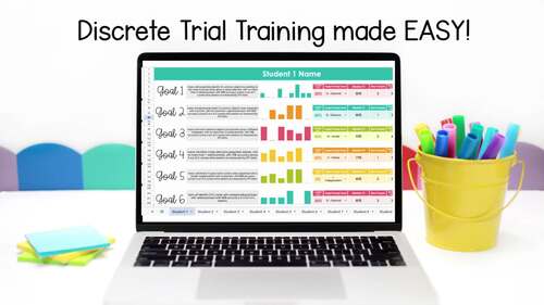 Discrete Trial Training Data Tracker Google Sheets ABA Data Collection ...