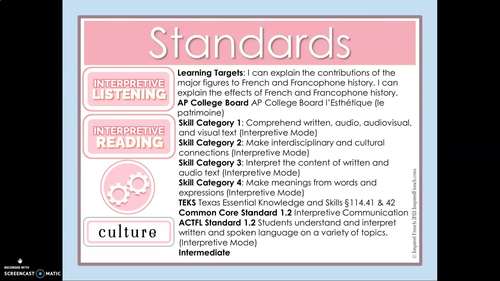 French History 50 BC-1453 Reading Vocab Culture by Inspired French