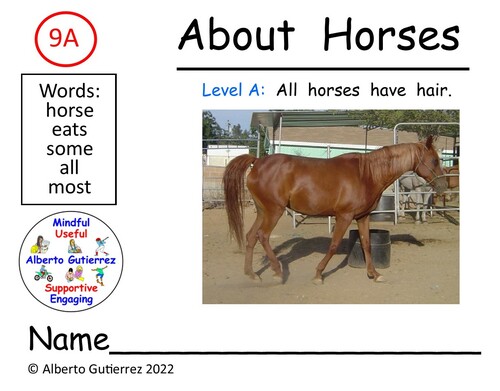 Preview of Read Aloud Video: About Horses #9A