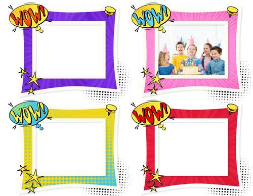Comic Frame Clipart 1, Fun Vector Cartoon Comic Image Display ...