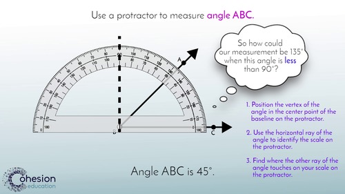 Preview of Use a Protractor to Measure and Draw Angles