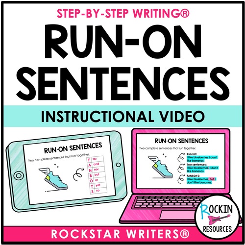 Preview of Run-On Sentences Video- Downloadable SENTENCE STRUCTURE VIDEO