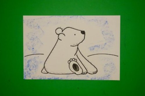 Preview of Let's Draw a Polar Bear-Tundra animal!