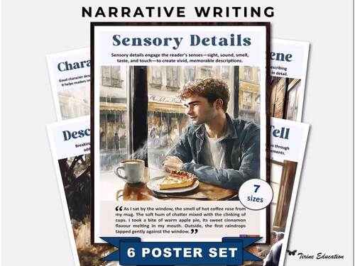 Descriptive Writing Posters – 6 Visual Writing Guides, Middle & High ...