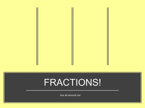 Preview of Introduction to Fractions teaching video with main task!