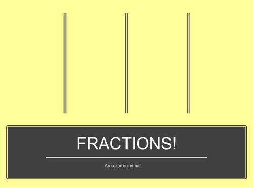 Preview of Introduction to Fractions teaching video with main task!