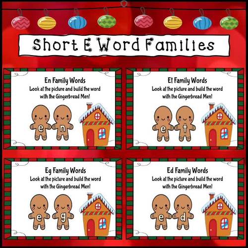 Blending CVC Words - Gingerbread Bundle by Danneman's Kinderdoodles