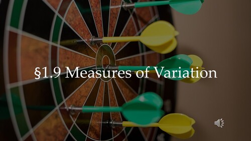 Preview of 1.9 Measures of Variation