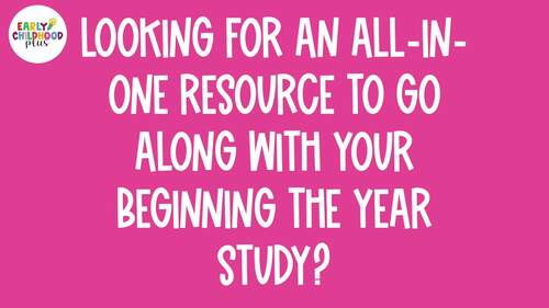 Beginning the Year Study + BOOM Cards Bundle for The Creative Curriculum