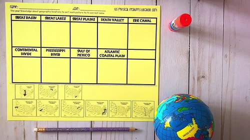 Physical Features of the United States {Interactive Notebook Sort}