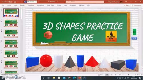 3D shapes quiz game by Ms Garcia Store | Teachers Pay Teachers