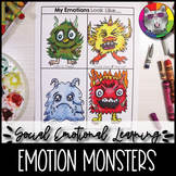 Emotions Monsters, Social Emotional Learning Art Activity Lesson