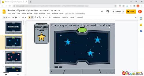 Addition and Subtraction Math Task Cards on Digital Google Slides ...