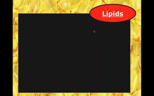 Preview of Biology Lecture Video/Lipids /Flipped Classroom/Edpuzzle Ready