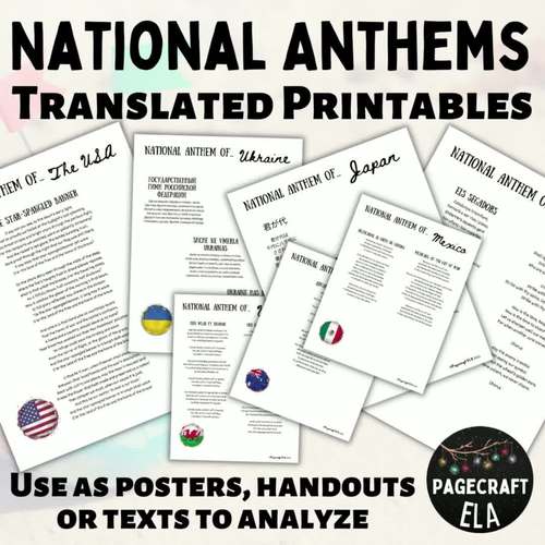 National Anthems World Anthems Translated Compare Language & Meaning