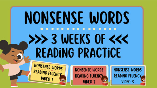 Preview of Nonsense Word Reading Fluency Videos