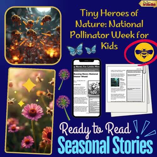 National Pollinator Week: Kids Article Package with FREE Worksheets ...