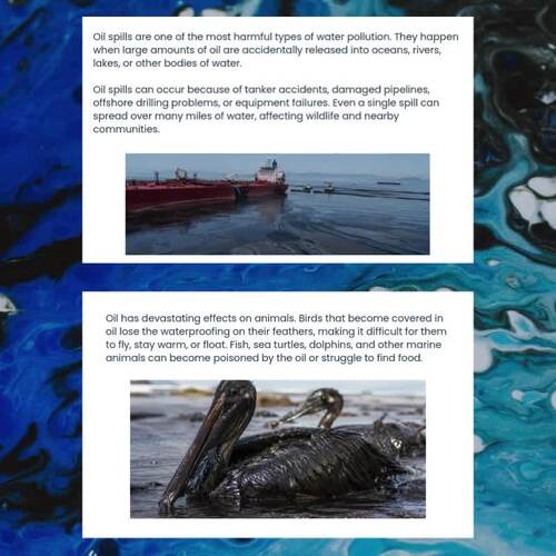 Oil Spill Reading Comprehension: Environmental Disaster Activity Video ...