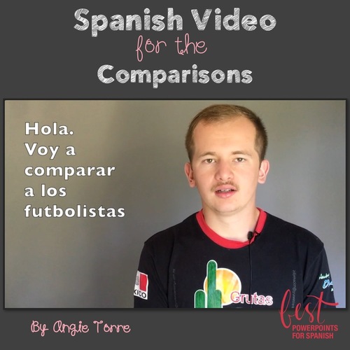 Preview of Spanish Video for Los comparativos y el superlativo Distance Learning