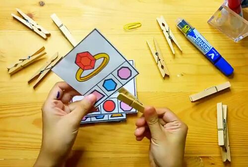 2D Shapes Real Life Objects Task Cards by The Joy in Teaching | TPT