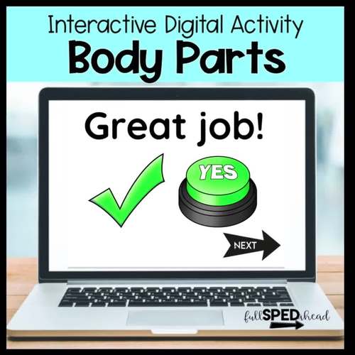 Body Parts Interactive Digital Activities TpT