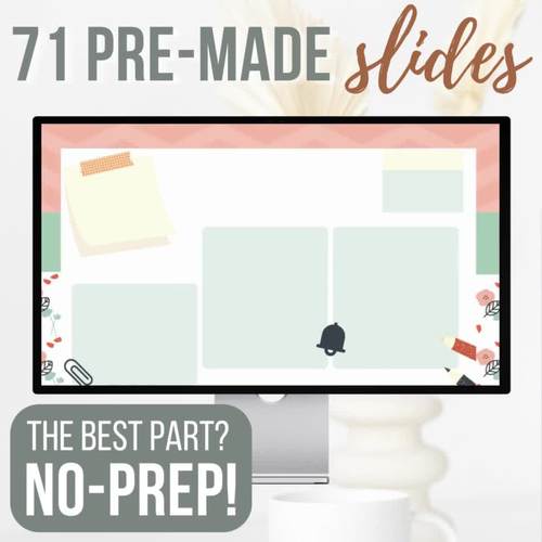 Spring Slides Template | Daily Agenda Template | for Google Slides & PPT