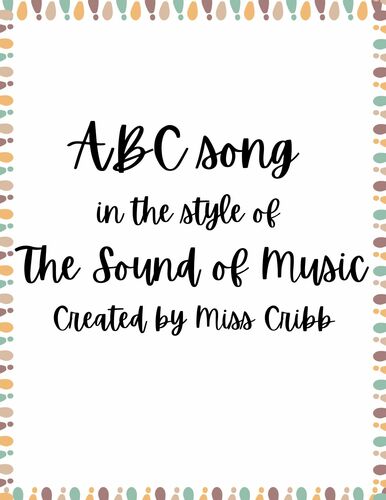 Preview of ABC Song in the style of The Sound of Music