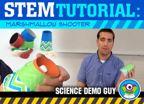 Preview of FREE Elementary & Middle School STEM Activity Tutorial: Marshmallow Shooter