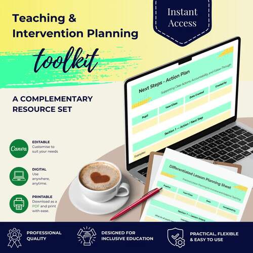 Teaching & Intervention Planning Toolkit | Editable Canva SEND Resources