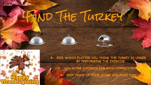 Preview of Find The Turkey Zoom Game