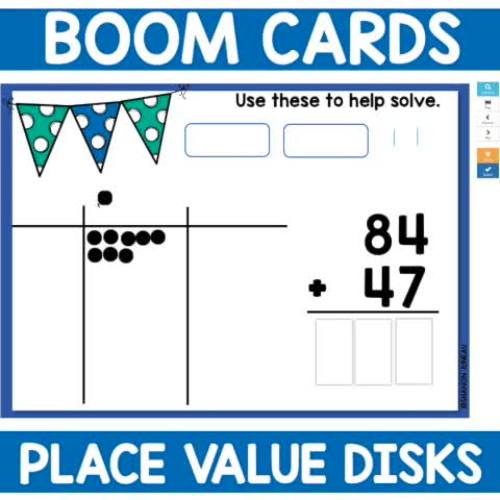2 Digit Addition with Regrouping Boom Cards | TPT