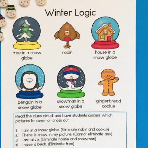 Winter Logic Puzzles By Paula s Primary Classroom TpT