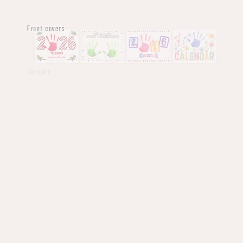2026 - 2027 Handprint Calendar Craft, Toddler Preschool Art Activity, Gift