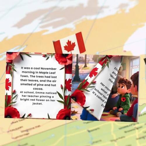 The Poppy of Remembrance A Canadian Remembrance Day Story for Kids and ...