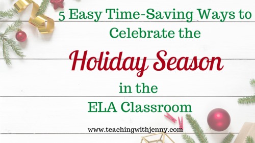 Preview of Christmas Holiday Ideas and Activities for the ELA Middle School Classroom