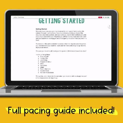 Middle School Life Science Curriculum FULL YEAR by Laney Lee TpT