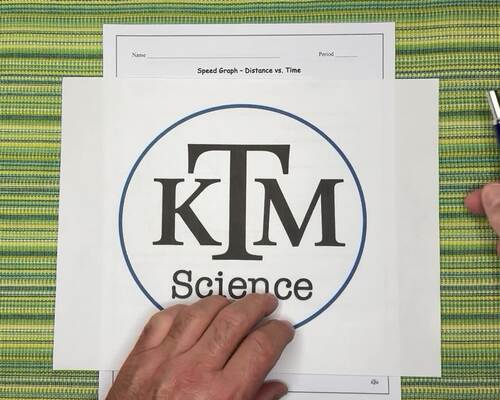 Worksheet: Speed Graph - Distance vs. Time - Middle School - Physical Science
