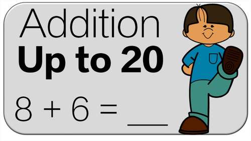 Preview of Addition up to 20 Math Center Brain Break Game: Free Math Game (Adding)