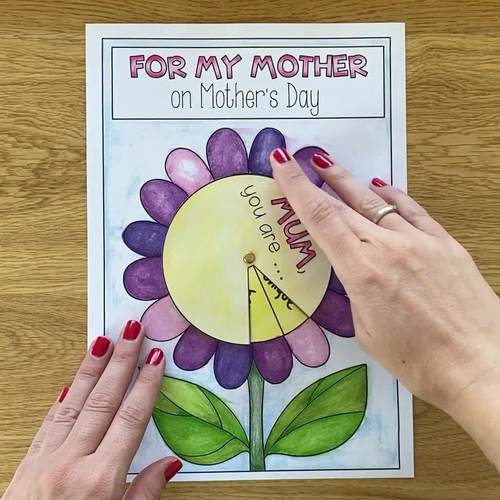 MOTHER´S DAY PRESENT - Flower Craftivity by My Teaching Factory | TPT