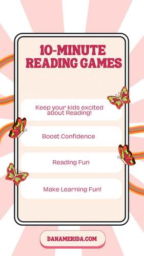 10 Minute Reading Games for Busy Parents and Teachers by Danas Literacy ...