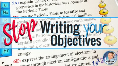 Preview of Objective Posters - Stop Writing Your Student Learning Objectives Every Day!