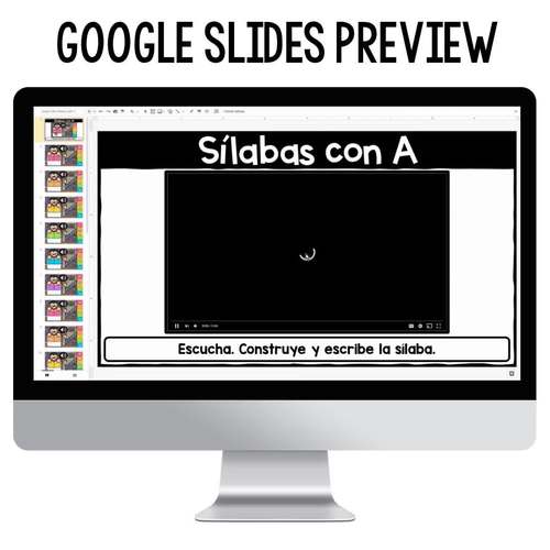 Centros de Octubre Digital - Sílabas con A by The Bilingual Rainbow