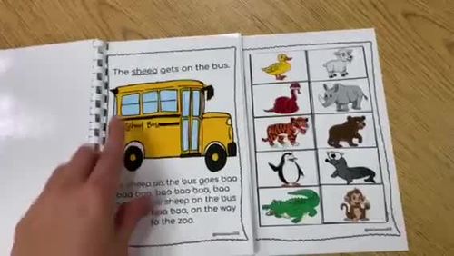 Animals on the Bus Adapted and Interactive Books | Zoo Theme | TPT